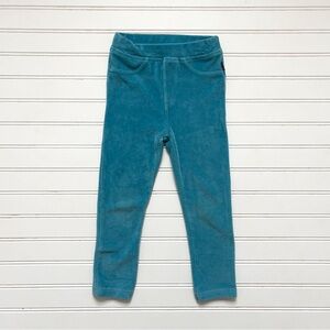 JOJO MAMAN BEBE VGUC Teal Super Comfy Ribbed Velour Leggings